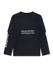 Load image into Gallery viewer, 'HUMANITY' DOUBLE SLEEVE TEE BLACK
