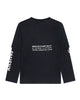 'HUMANITY' DOUBLE SLEEVE TEE BLACK