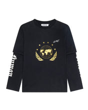 Load image into Gallery viewer, 'HUMANITY' DOUBLE SLEEVE TEE BLACK
