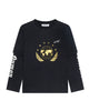 'HUMANITY' DOUBLE SLEEVE TEE BLACK